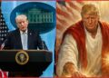 Donald Trump says AI image of himself as Jesus was "me as a doctor"