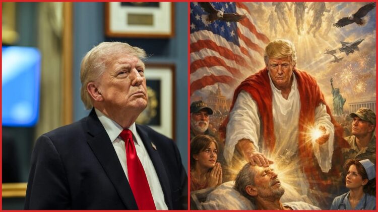 Hidden figure in Donald Trump's AI Jesus post sparks end times fears