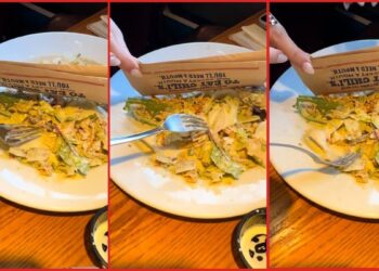 Kansas City woman films her Chili's salad and finds a grasshopper still moving