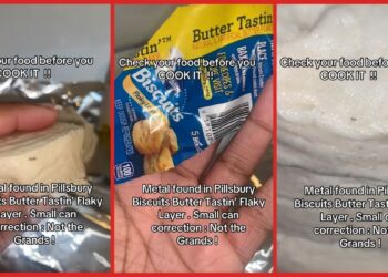 Tennessee woman goes to bake Pillsbury biscuits bought from Walmart, but finds metal inside