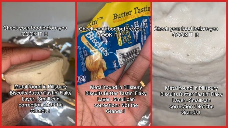 Tennessee woman goes to bake Pillsbury biscuits bought from Walmart, but finds metal inside 1 Tennessee woman goes to bake Pillsbury biscuits bought from Walmart, but finds metal inside