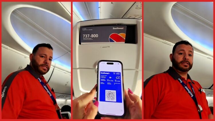 Woman switches to an empty row on a Southwest flight, then a flight attendant threatened to kick her off