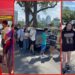 Austin burger stand celebrates 21 years with a massive line of fans, so the owners handed out free t-shirts — stills from the TikTok posted by P. Terry’s Burger Stand