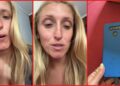 Couple opened a Best Buy package for a Garmin watch birthday gift but found a used phone instead, and she's asking them to explain — stills from the TikTok posted by Suzanne Thibault