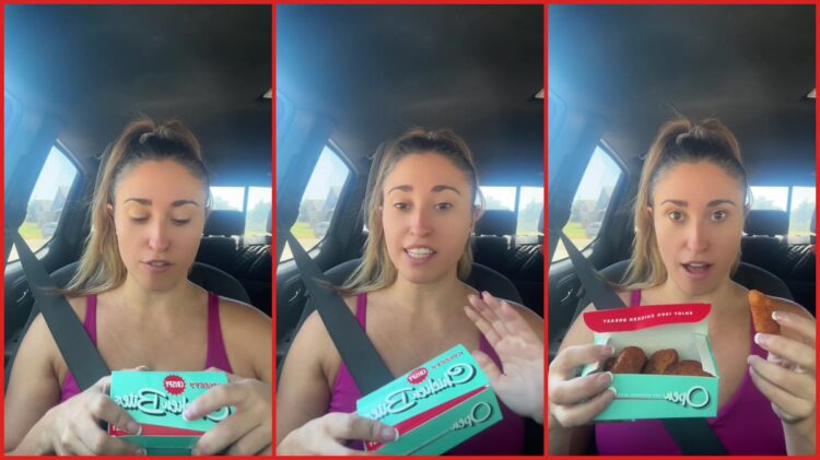 Texas woman discovered P.Terry's crispy chicken bites have 42 grams of protein in an 8-count, so she's been getting them weekly — stills from the TikTok posted by Jamie_Elle_