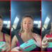 Texas woman discovered P.Terry's crispy chicken bites have 42 grams of protein in an 8-count, so she's been getting them weekly — stills from the TikTok posted by Jamie_Elle_
