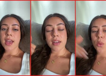 Idaho State University group of 40 stiffed two servers on a $700 bill, then one employee Venmo'd $80 the next day — stills from the TikTok posted by mia taualii