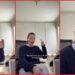 TikToker demonstrates a leg massage hack for bloating, and the immediate result leaves her in shock — stills from the TikTok posted by Tara Berwin ✨