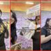 Spirit Halloween employees react to 'Ballerina Cappuccina' costume, laugh in disbelief: 'What is that?' — stills from the TikTok posted by Gethsemani ❤︎