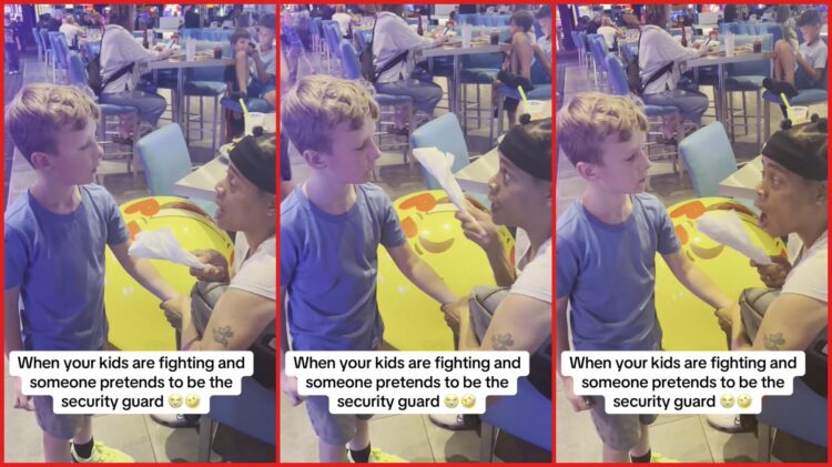 Woman pretended to be a security guard at Dave & Buster's, so a mom asked the internet to find her 1 Woman pretended to be a security guard at Dave & Buster's, so a mom asked the internet to find her — stills from the TikTok posted by Jessquarter0412
