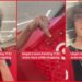 Red Target shopping baskets employee alleges baskets contain tracking devices — stills from the TikTok posted by ⠀ ⠀ ⠀ ⠀ ⠀ ⠀
