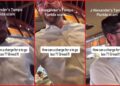 Customer confronts J Alexander's Tampa manager over hidden to-go box fee. Then the manager asked the customer to leave — stills from the TikTok posted by mamonzita