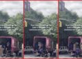 A TikTok video shows on-screen text alleging a moving company demanded a $1,000 Zelle tip or threatened to keep a wardrobe and break a TV, according to on-screen text, so the customer filmed them loading the truck — stills from the TikTok posted by bayley