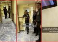 Carnival cruise passenger shows missing balcony handle after drinking package was revoked — stills from the TikTok posted by JuicyLoveBoo