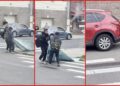 Two friends carry a third, passed-out friend on a blanket across a Corona street, and bystanders just watched — stills from the TikTok posted by Jamie