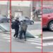 Two friends carry a third, passed-out friend on a blanket across a Corona street, and bystanders just watched — stills from the TikTok posted by Jamie