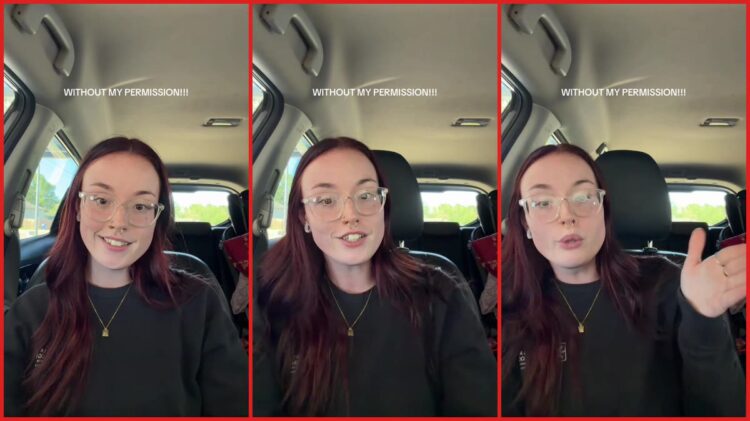 Mother co-parenting with child's father says his girlfriend dyed their kid's natural red hair purple, so she turned to TikTok for help — stills from the TikTok posted by Ren 🍒 | Lifestyle Creator