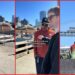 Young couple feeding pigeons in San Francisco park confronted by older man in video 8 Young couple feeding pigeons in San Francisco park confronted by older man in video — stills from the TikTok posted by zoerayxoxo