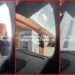 Woman loading a refrigerator into her car says 3 men offered to help. Then she flexed her bicep to decline — stills from the TikTok posted by jmthehost