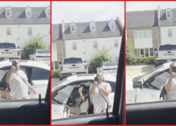 Louisiana woman in car accident claims other driver threatened her with ICE and said she 'works for ICE' — stills from the TikTok posted by Lucy Hc