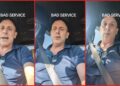 Man had terrible service at a steakhouse on his 24th wedding anniversary. Then he tipped the kitchen staff instead of the waitress — stills from the TikTok posted by crash7971