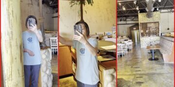 Customer bought food and sat down to eat at Lin's Chinese Cuisine, but the female owner aggressively told him to leave 4 Customer bought food and sat down to eat at Lin's Chinese Cuisine, so the female owner aggressively told him to leave — stills from the TikTok posted by luv_jah01