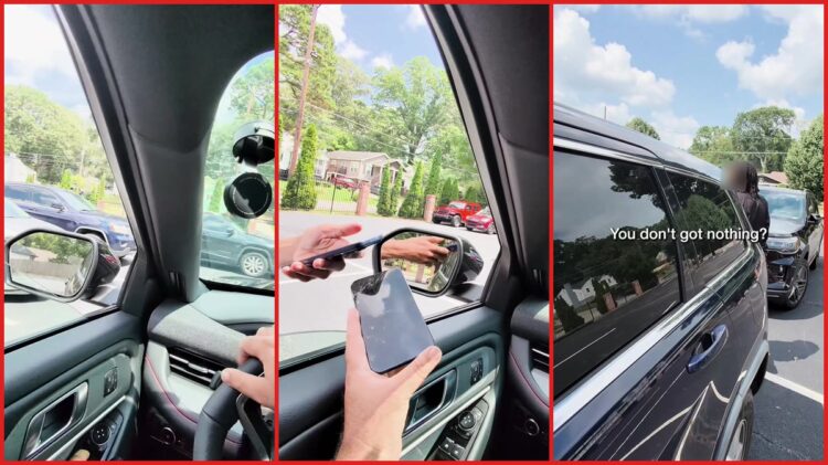 Atlanta car owner says 2 men attempted to open his door. Then he noticed they had no license plate and one had a firearm 1 Atlanta car owner says 2 men attempted to open his door. Then he noticed they had no license plate and one had a firearm — stills from the TikTok posted by The Key GOAT | Locksmith