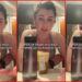 Pilates class participant left early, according to creator during the workout. Then the woman next to her made a public service announcement — stills from the TikTok posted by Hannah Student
