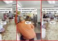 Kansas City customer demanded a refund over a sandwich wrap, video shows — stills from the TikTok posted by Heavensflame