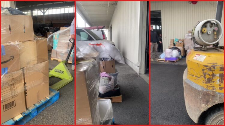 Donor disputes items at Heroes Homestead warehouse. Then she alleges the nonprofit misappropriated fire relief donations 1 Donor disputes items at Heroes Homestead warehouse. Then she alleges the nonprofit misappropriated fire relief donations — stills from the TikTok posted by Dog Mom Border Collie Pack