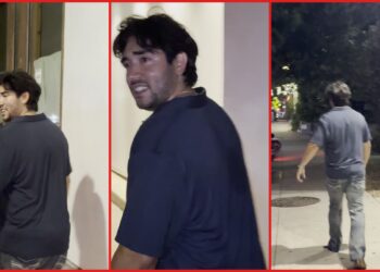 Austin woman says man she accused of falsely claiming to be her Uber driver to approach her on a sidewalk, then she confronted him on video — stills from the TikTok posted by Dianis