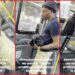 Bus driver confronts passenger attempting to take his electric scooter. Then the passenger posts a fabricated story online — stills from the TikTok posted by Bus Etiquette
