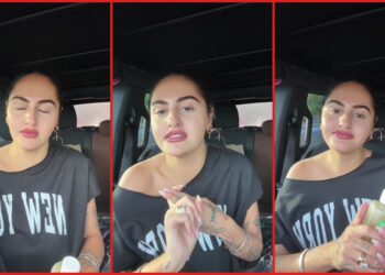 Woman bought an almond-scented soap from Target after hearing praise, then learned about the brand's purported religious themes — stills from the TikTok posted by brittney rumbaugh🐆📸🪞🧺🎧