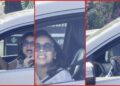 Woman in car asks person recording at Starbucks drive-thru to 'respect Black women', and the response is 'No' — stills from the TikTok posted by CTI