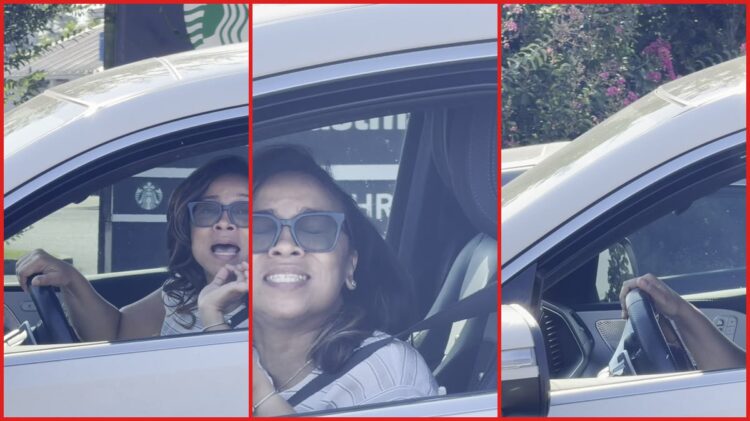 Woman in car asks person recording at Starbucks drive-thru to 'respect Black women', and the response is 'No' 1 Woman in car asks person recording at Starbucks drive-thru to 'respect Black women', and the response is 'No' β stills from the TikTok posted by CTI
