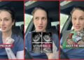 32-year-old woman’s abdomen was so distended staff asked how far along she was. Then tests revealed she wasn’t pregnant at all — stills from the TikTok posted by Miranda Shea ❤️ FNP