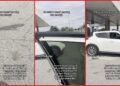 Driver says woman knocked on her window at a Columbus gas station. Then the other woman started yelling over how long she was taking — stills from the TikTok posted by Skate with T ✨ 🛼