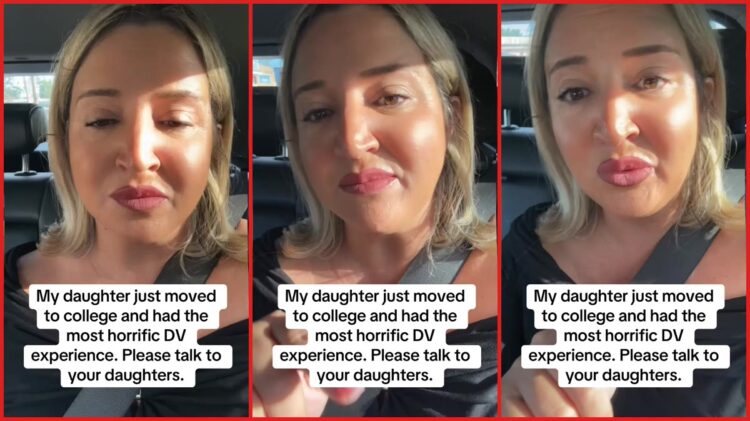 A mother says her college-student daughter was beaten in a car, then the perpetrator's mother allegedly concealed evidence. She vows legal action — stills from the TikTok posted by toribranumga