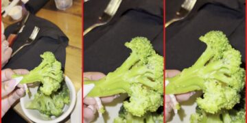 Woman says she found what appears to be a worm on her broccoli stem at Texas Roadhouse. Then she says she'll just eat at home 3 TikTok user says she found what appears to be a small worm on her broccoli stem at Texas Roadhouse. Then she says she'll just eat at home — stills from the TikTok posted by melbell4