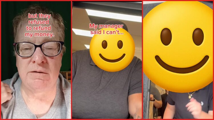Woman says McDonald's refused refund for missing apple pie. Then woman says staff called the police — stills from the TikTok posted by CookAndRex