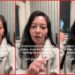 Disabled traveler says United Airlines left her alone on a jet bridge after her flight departed — stills from the TikTok posted by Birdie
