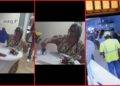 St. Louis woman attended a cosmetic surgery grand opening, then security footage video shows her taking a gift — stills from the TikTok posted by Willis Cosmetic Surgery
