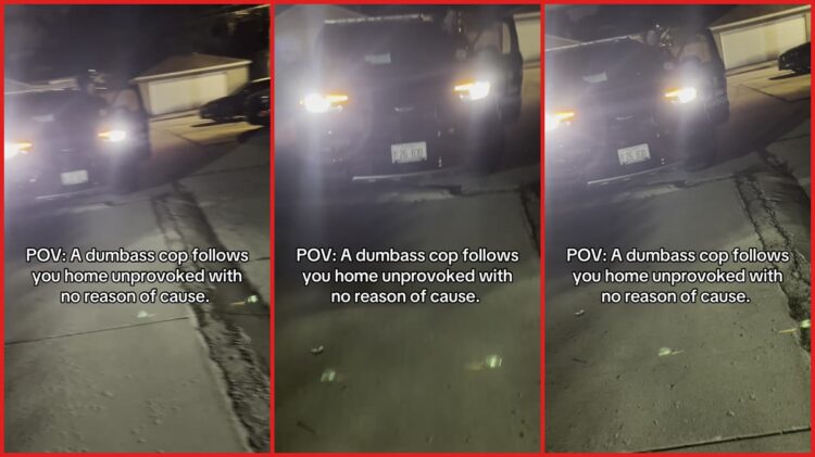 TikTok video shows confrontation between resident and officer. Then he replies 'Because I can' 1 TikTok video shows confrontation between resident and officer. Then he replies 'Because I can' — stills from the TikTok posted by Yarelilove