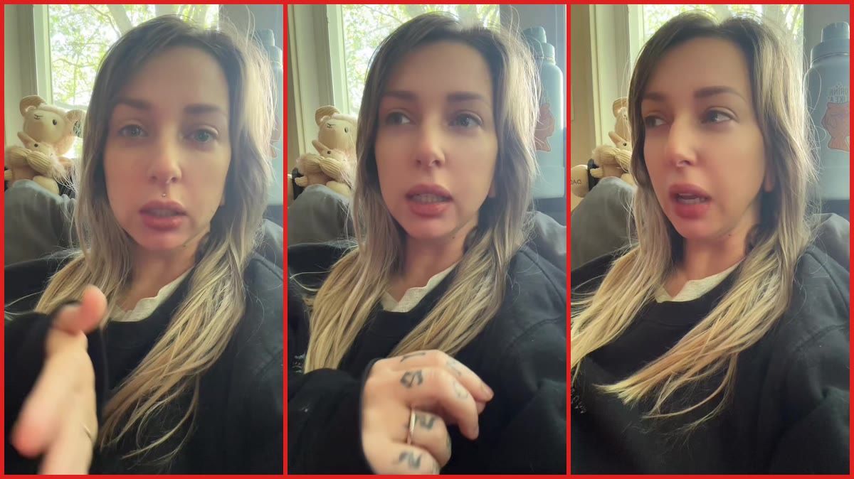 Woman says she was thrown to the ground at a Charli XCX show in Atlanta, suffering a mild brain injury and PTSD — stills from the TikTok posted by Aubree 🎀